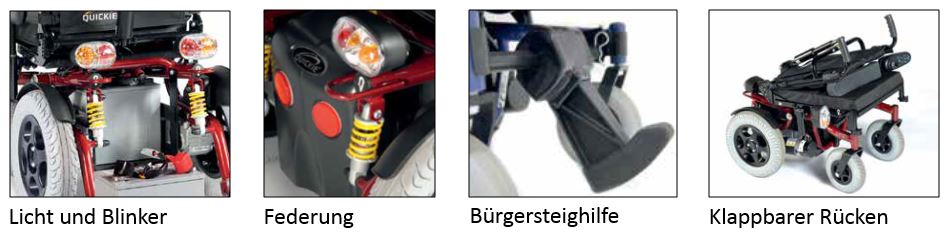 Einstellmöglichkeiten von Elektrorollstühlen