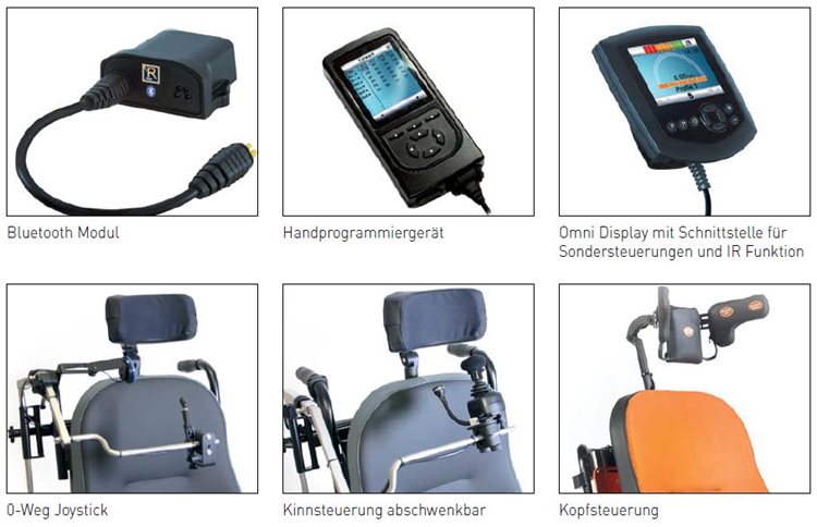 Steuerungen von Elektrorollstühlen